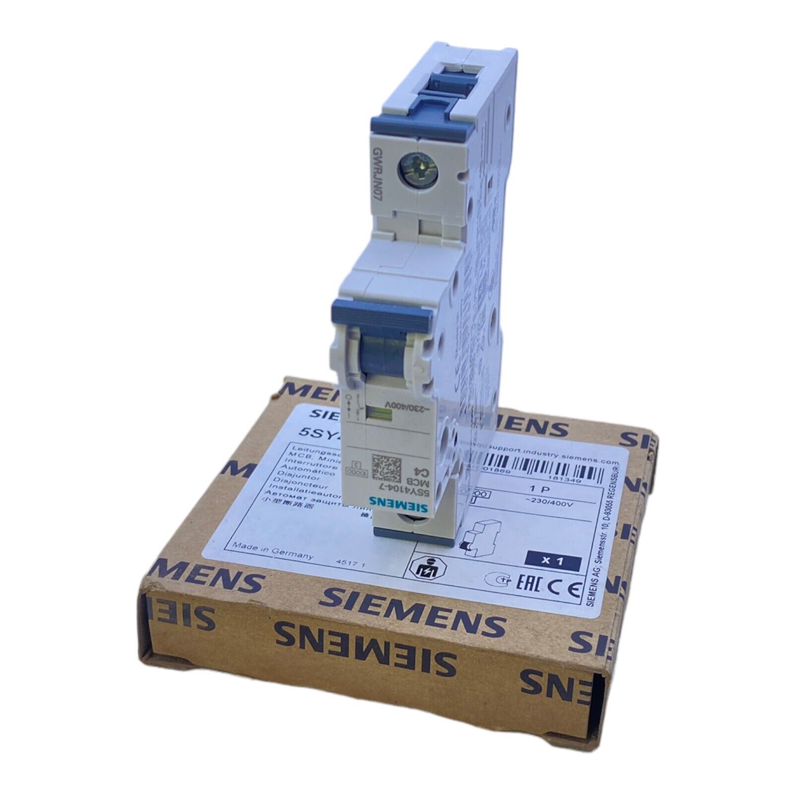Siemens 5SY4104-7 Circuit Breaker 230/400V