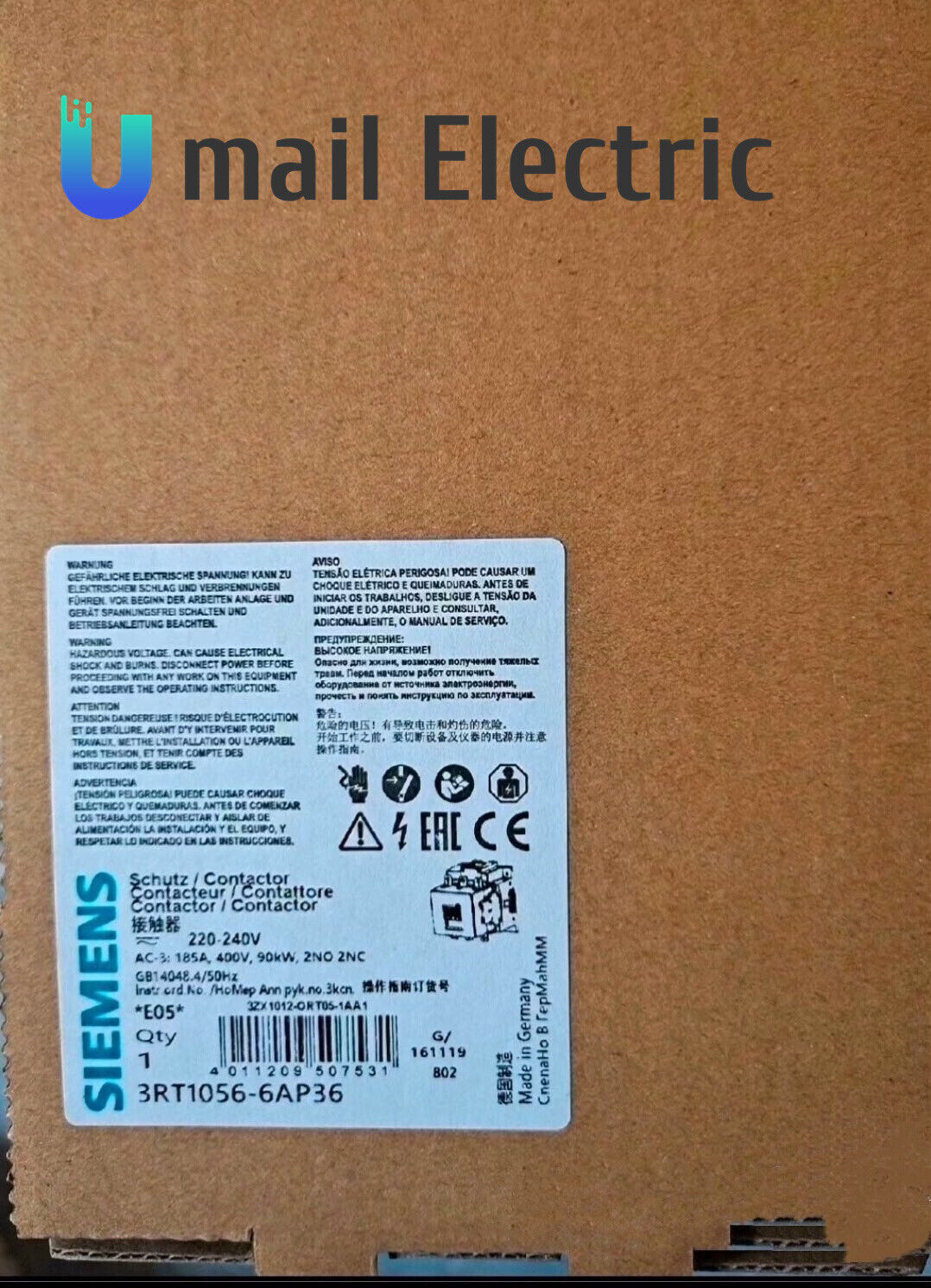 1PCS Brand New Siemens 3RT1065-6AV36 3RT1 065-6AV36  Fast delivery