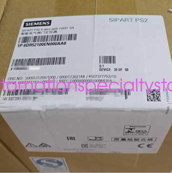 SIEMENS  6DR52100EN000AA0 Brand new Valve positioner shipping  Via Fedex or DHL