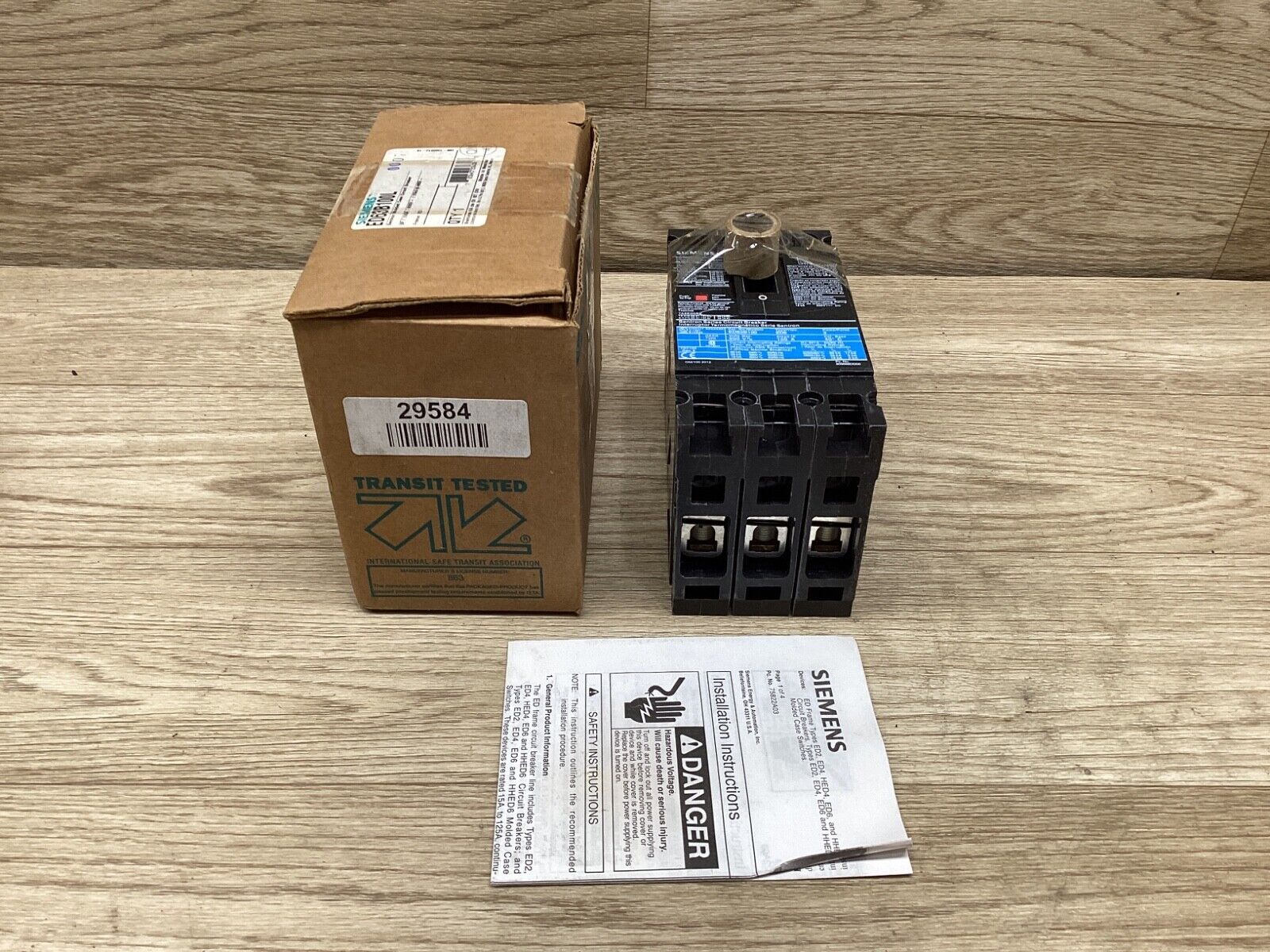 Siemens ITE ED63B100 Circuit Breaker 100A 3-Pole 600V ED6 100 Amp #12F120PR6*CO