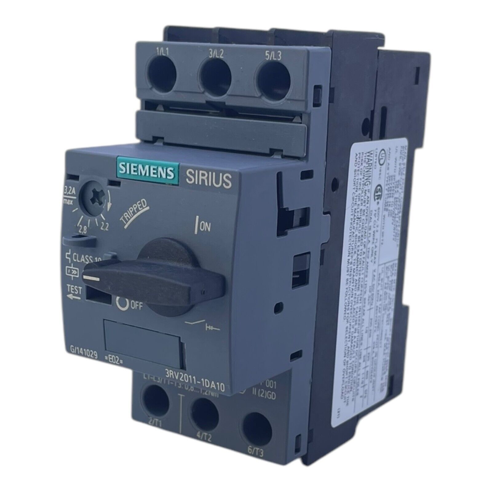Siemens 3RV2011-1DA10 Industrial Circuit Breaker