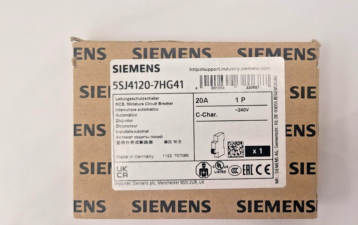 SIEMENS 5SJ4120-7HG41 CIRCUIT BREAKER - NEW IN BOX