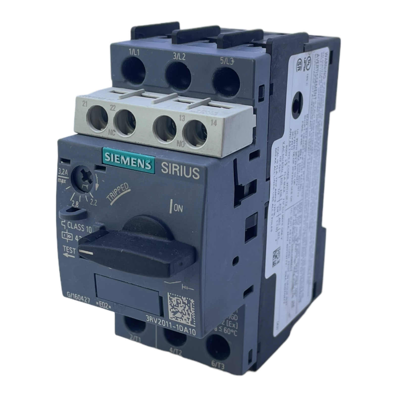 Siemens 3RV2011-1DA10 Motor Circuit Breaker for Industrial Use 3.2A Siemens