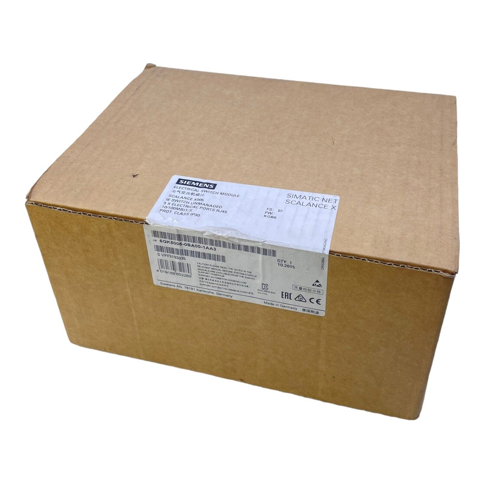 Siemens 6GK5005-0BA00-1AA3 Scalance Ethernet Switch for Industrial Use