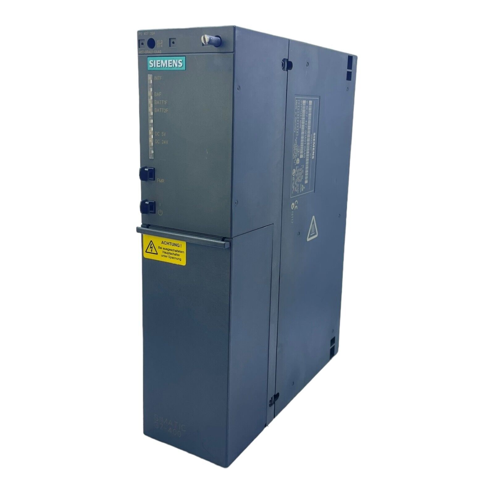 Siemens 6ES7407-0RA01-0AA0 Power Supply for Industrial Use Simatic S7