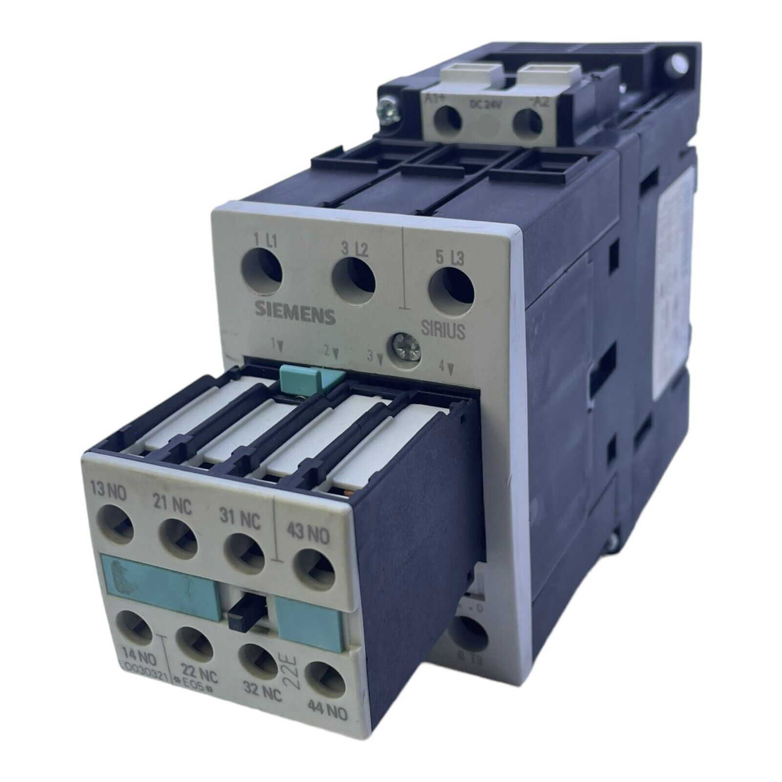 Siemens 3RT1035-1BB40 Power Contactor 3 Pole 24V DC 400V AC 18.5kW Siemens 3RT1