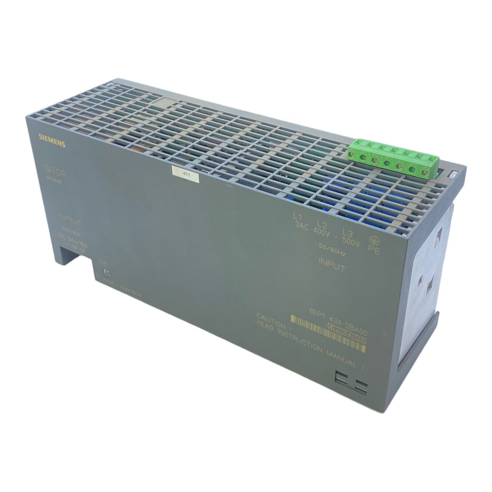 Siemens 6EP1434-2BA00 Power Supply Power Supply 50/60Hz 22.8V-26.4V 10A