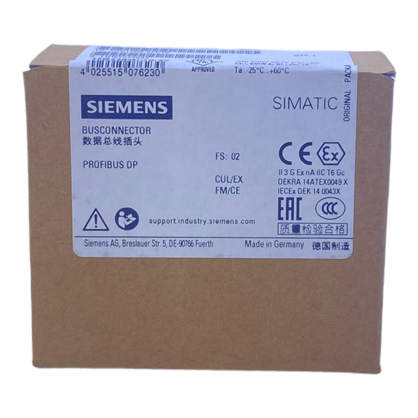 Siemens 6GK1500-0FC10 Bus Connector