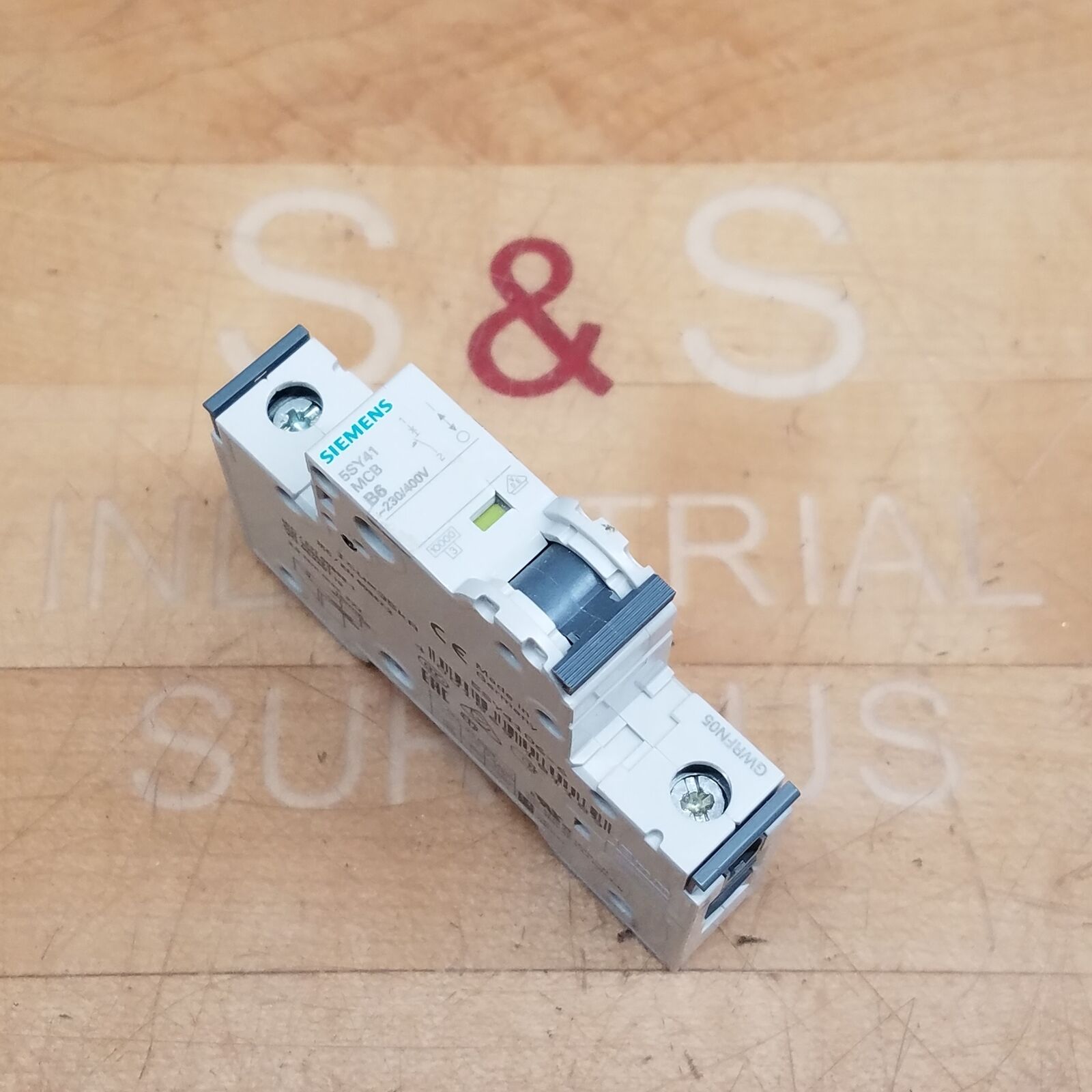 Siemens 5SY4106-6 B6 Single Pole Circuit Breaker, ~250/440V, 6A - USED
