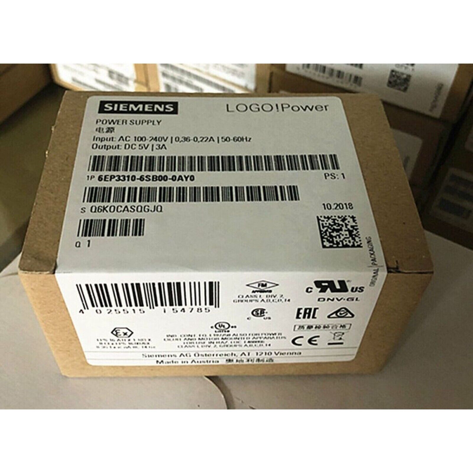 New SIEMENS 6EP3310-6SB00-0AY0 1PCS L0G0! P0wer Supply 6EP3310-6SB00-0AY0