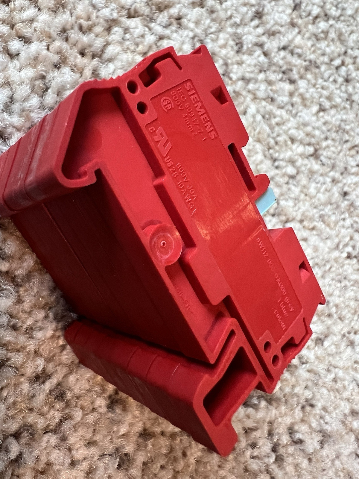 Siemens terminal block, model 8WH2 000-0AG00 / IEC 60947-7-1 / 800V 4mm2