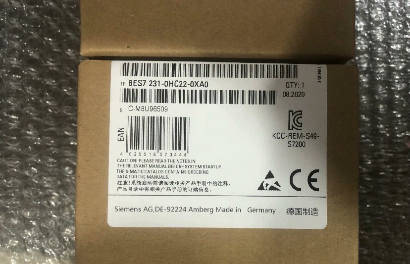 1PCS Orginal SIEMENS 6ES7 231-0HC22-0XA0 Analog Input Module *New *