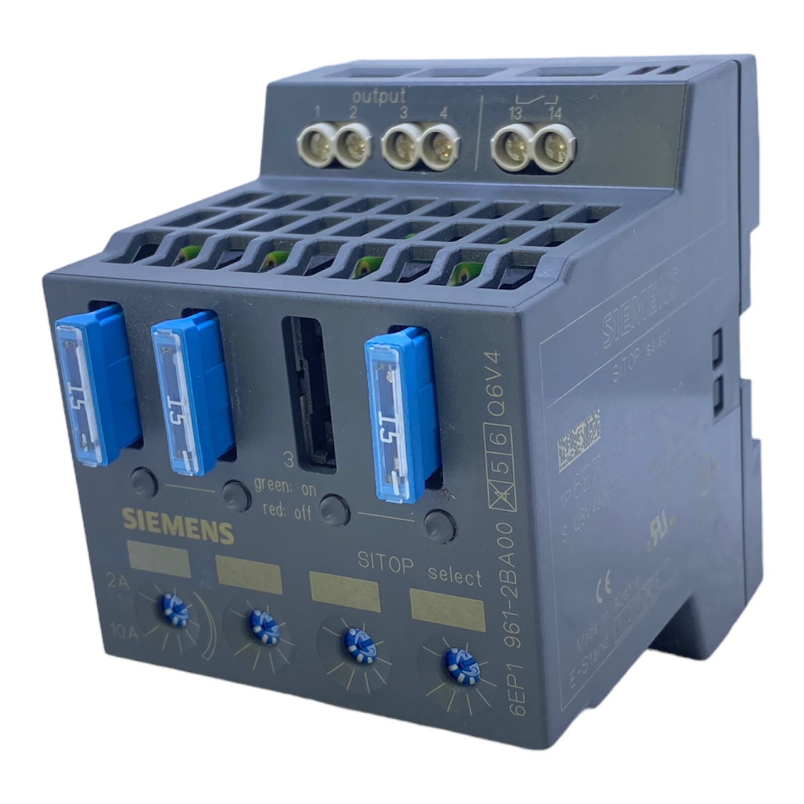 Siemens 6EP1961-2BA00 SITOP SELECT DIN Rail Power Supply IP20 24V DC