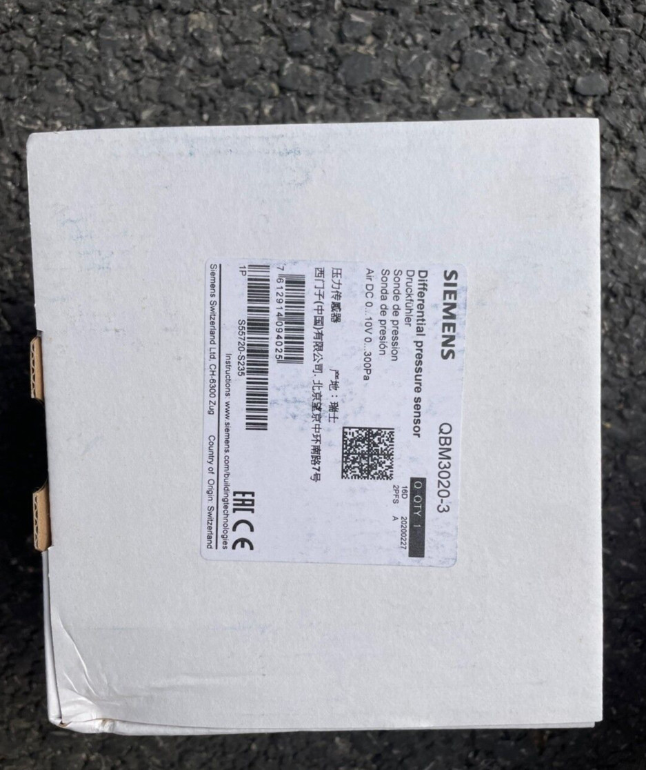 1PC New Siemens QBM3020-3 QBM30203 Difference Pressure Sensor In Box Brand