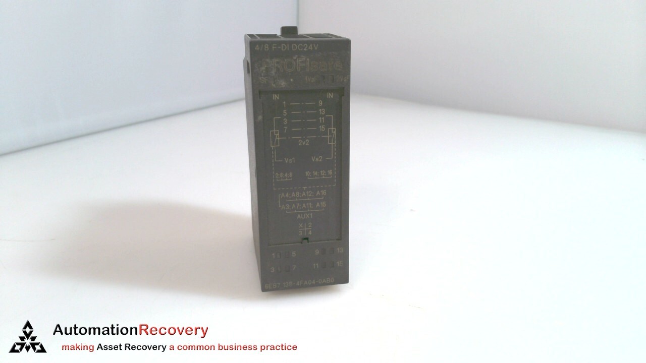 SIEMENS 6ES7 138-4FA04-0AB0, SIMATIC DP ELECTRONICS MODULE, PROFISAFE #329051