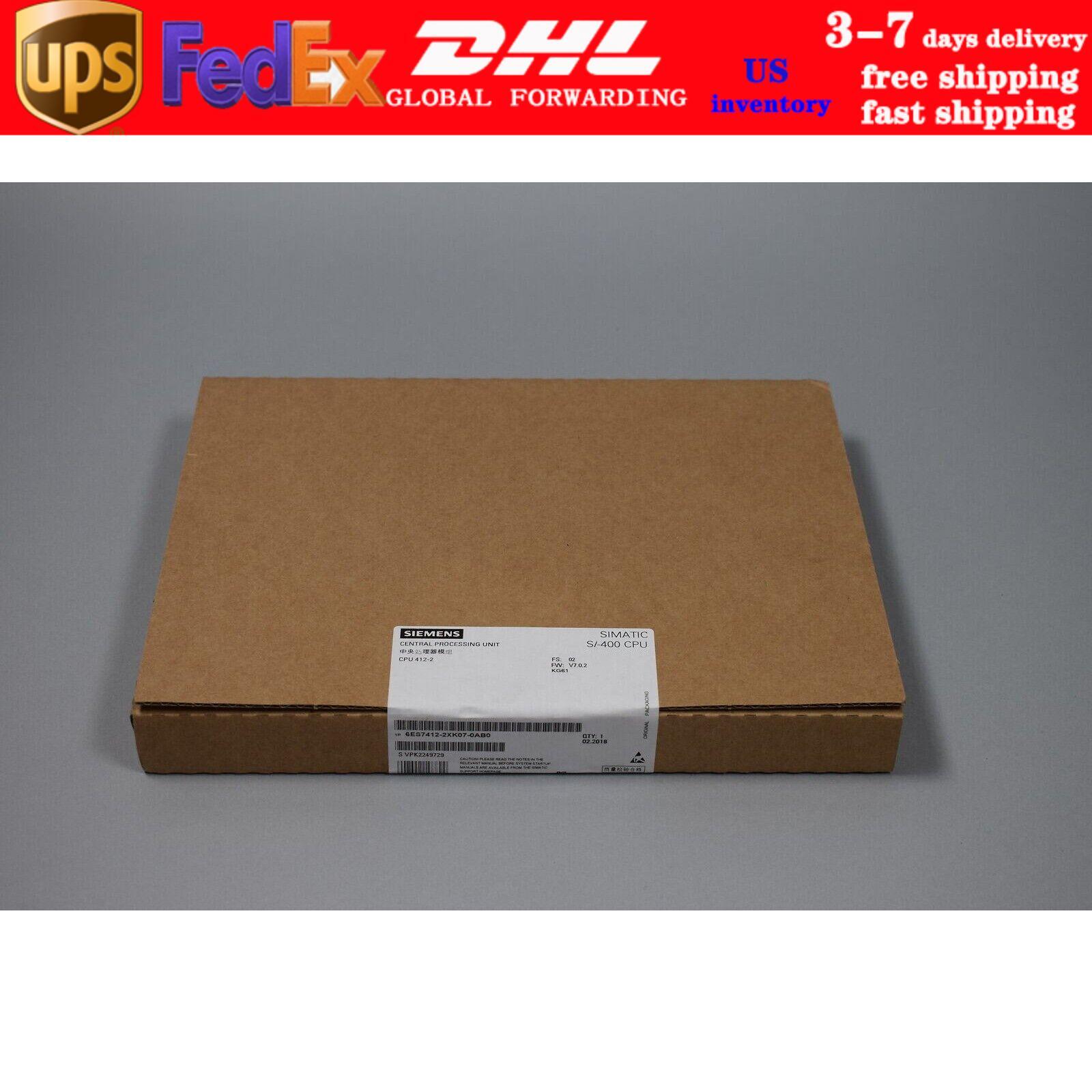 New Siemens 6ES7412-2XK07-0AB0 6ES74122XK070AB0 SIMATIC S7-400 CPU 412-2