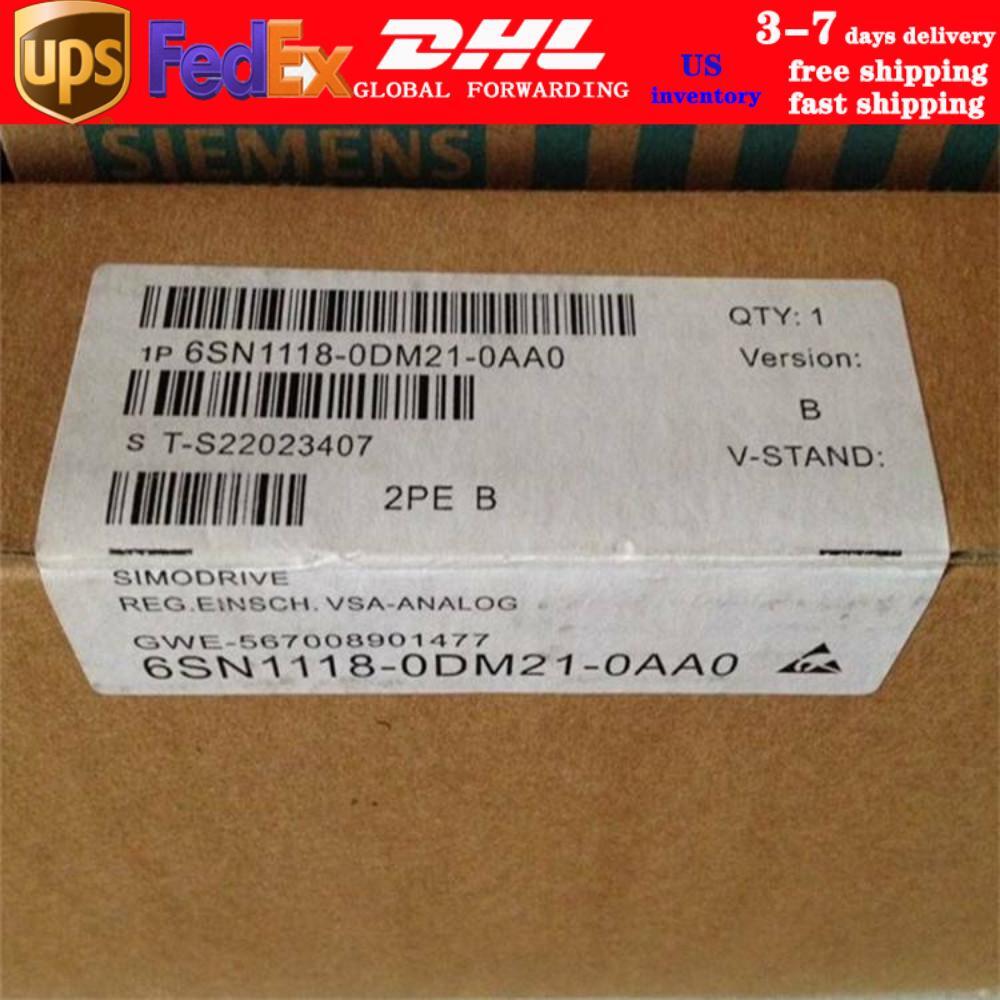 New Siemens 6SN1118-0DM21-0AA0 6SN11180DM210AA0 SIMODRIVE 611-D CLOSED-LOOP
