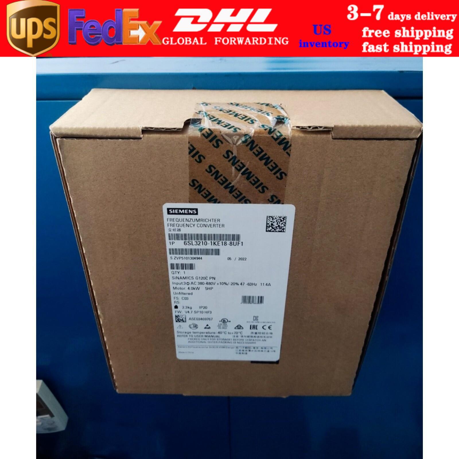 New Siemens 6SL3210-1KE18-8UF1 SINAMICS G120C 4KW Converters 6SL3 210-1KE18-8UF1