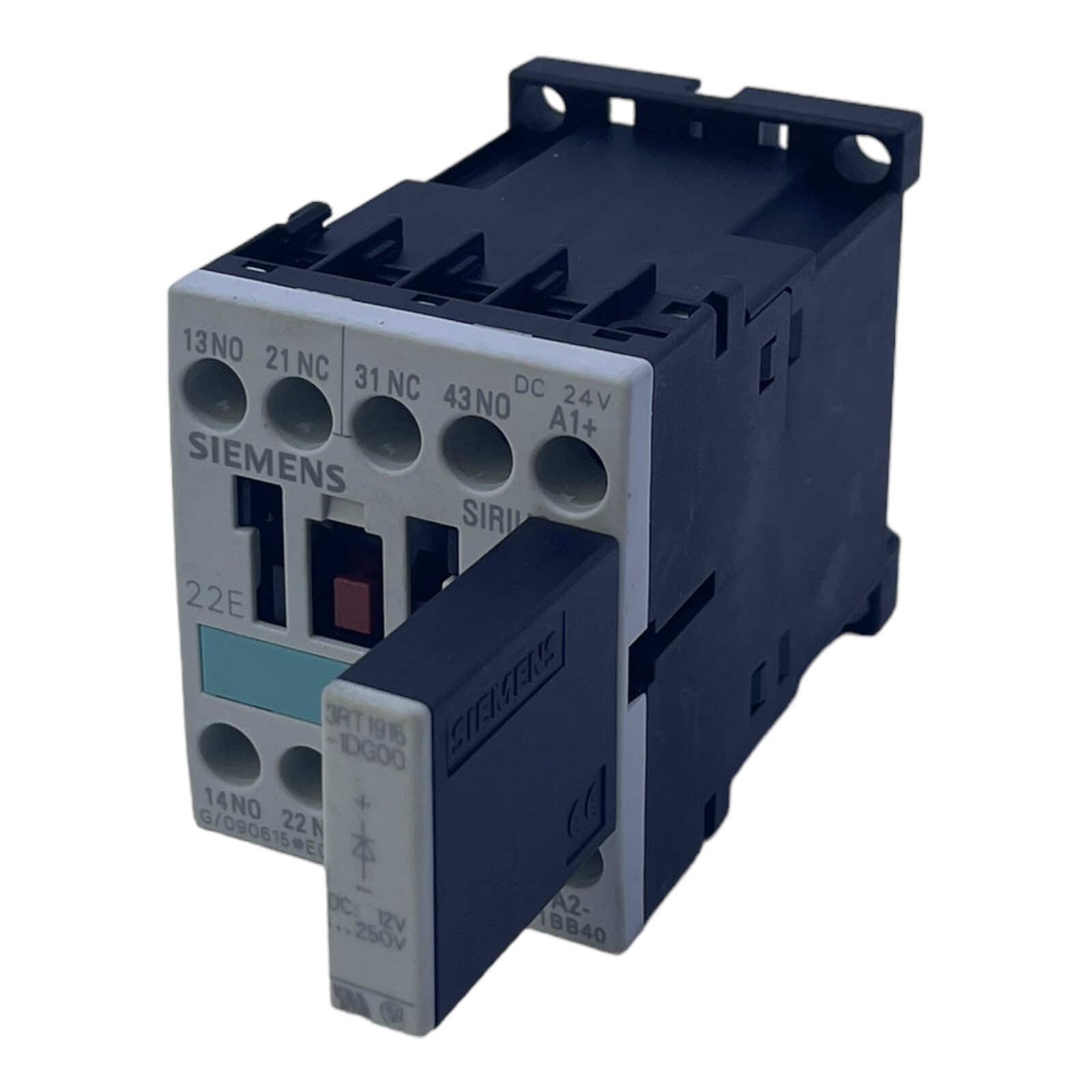 Siemens 3RH1122-1BB40 Hilfsschütz + 3RT1916-1DG00 2 Closer/2 Opener 24V Dc