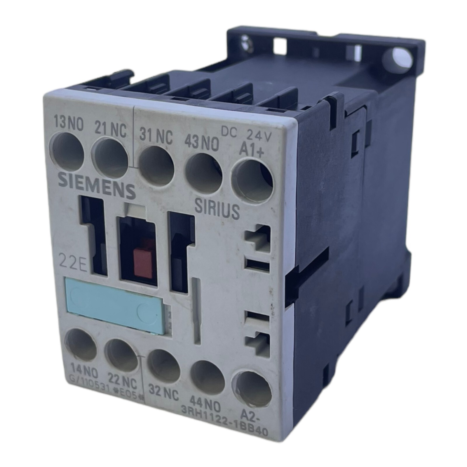 Siemens 3RH1122-1BB40 Auxiliary Contactor 10A 2 Closer/2 Opener 220V Dc 690V AC