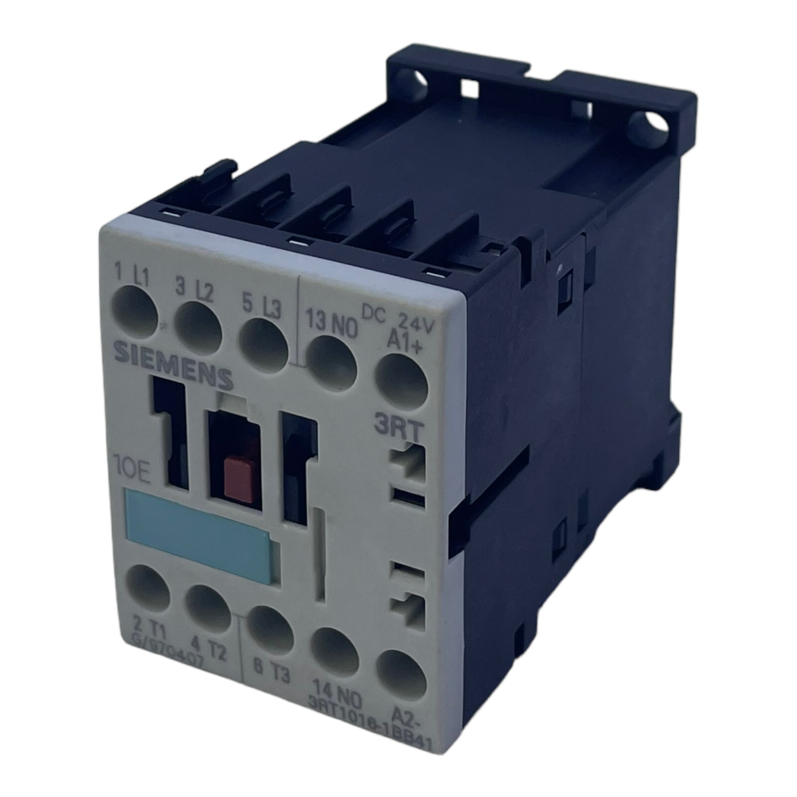 Siemens 3RT1016-1BB41 Power Contactor Coil: 24V DC 3-Pole 4kW 9 Contact: 400V AC