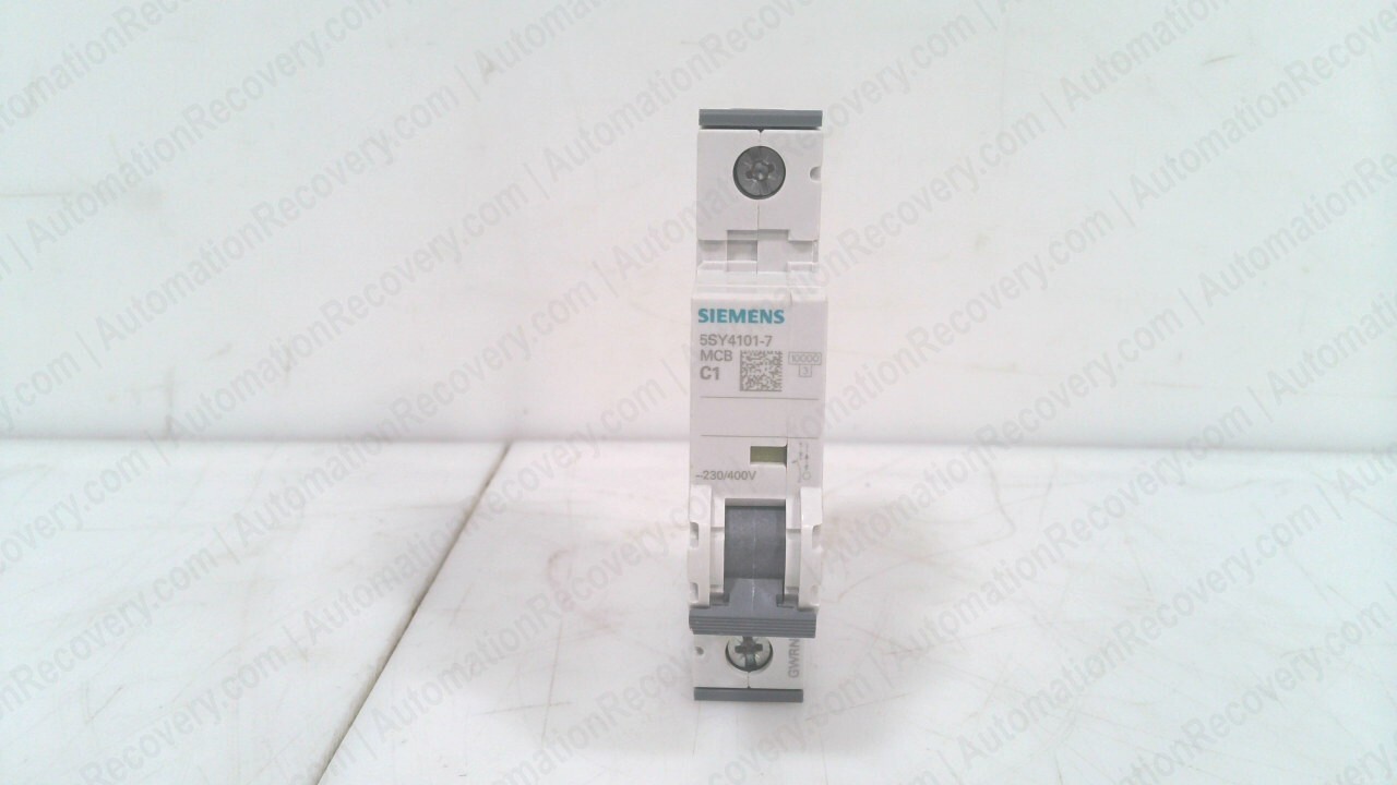 SIEMENS 5SY4101-7, SENTRON MINIATURE CIRCUIT BREAKER, SEE DESC #330850