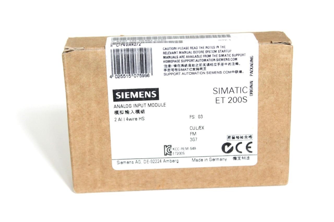 Siemens 6ES7 134-4GB62-0AB0 ET200S Analog Input Module, New In Box