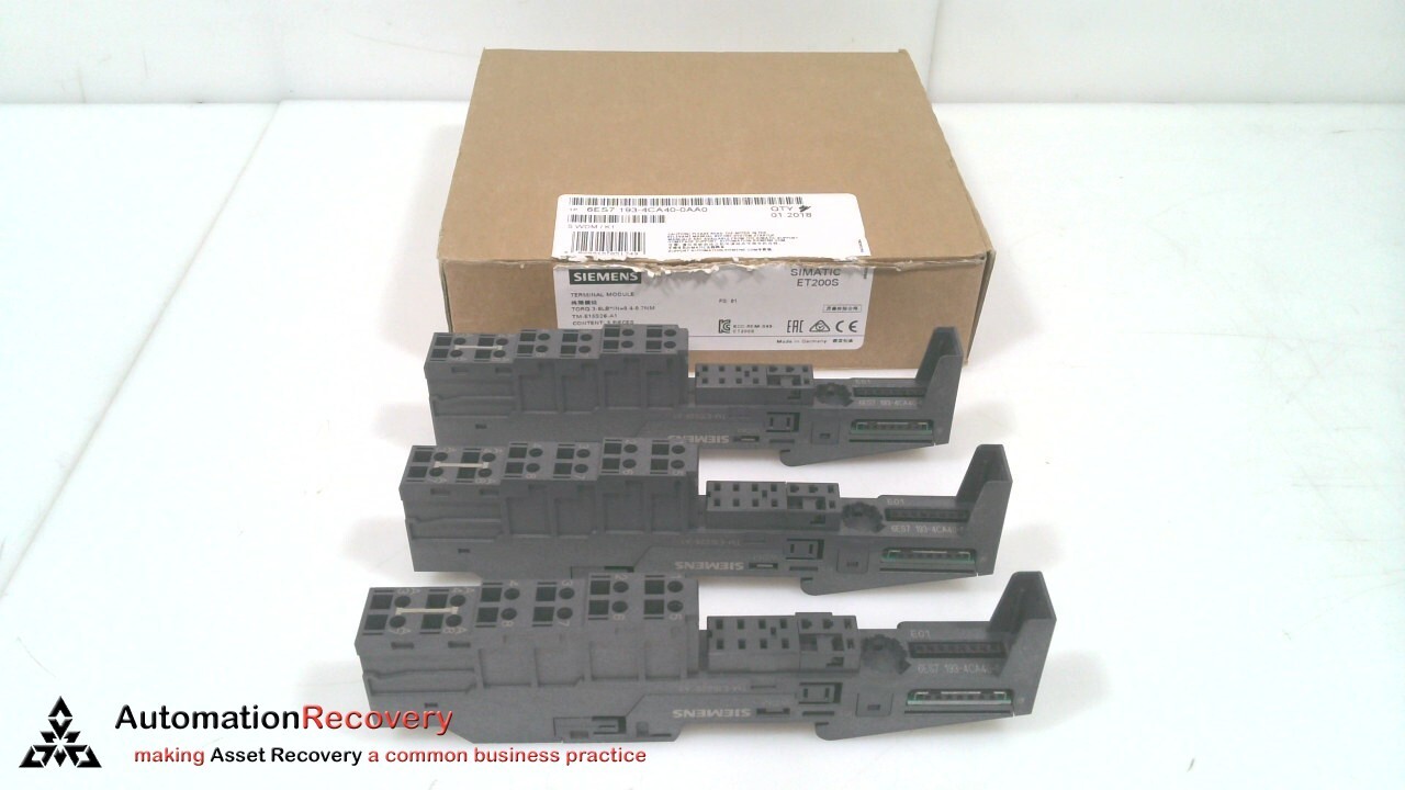 SIEMENS 6ES7 193-4CA40-0AA0, SIMATIC TERMINAL MODULE,, SEE DESC #325902