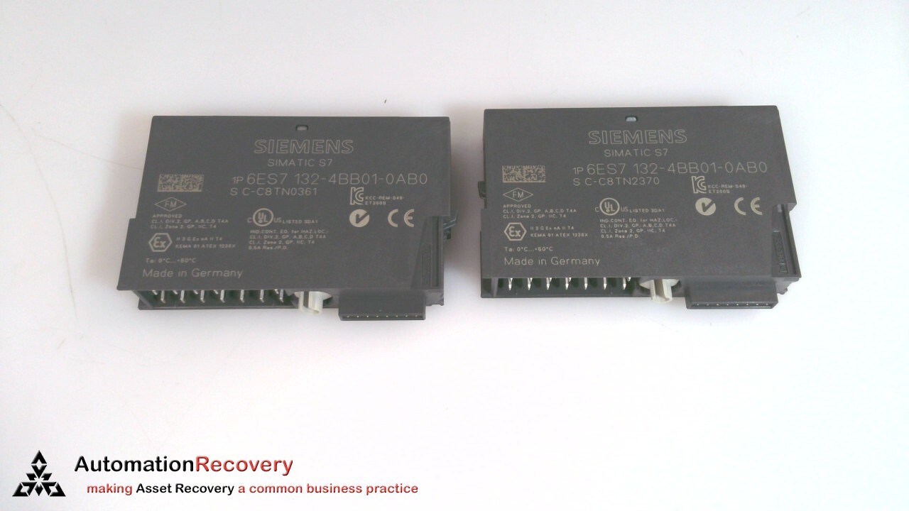 SIEMENS 6ES7132-4BB01-0AB0, SIMATIC DP, ELECTRONIC MODULE FOR ET 200S, S #326929