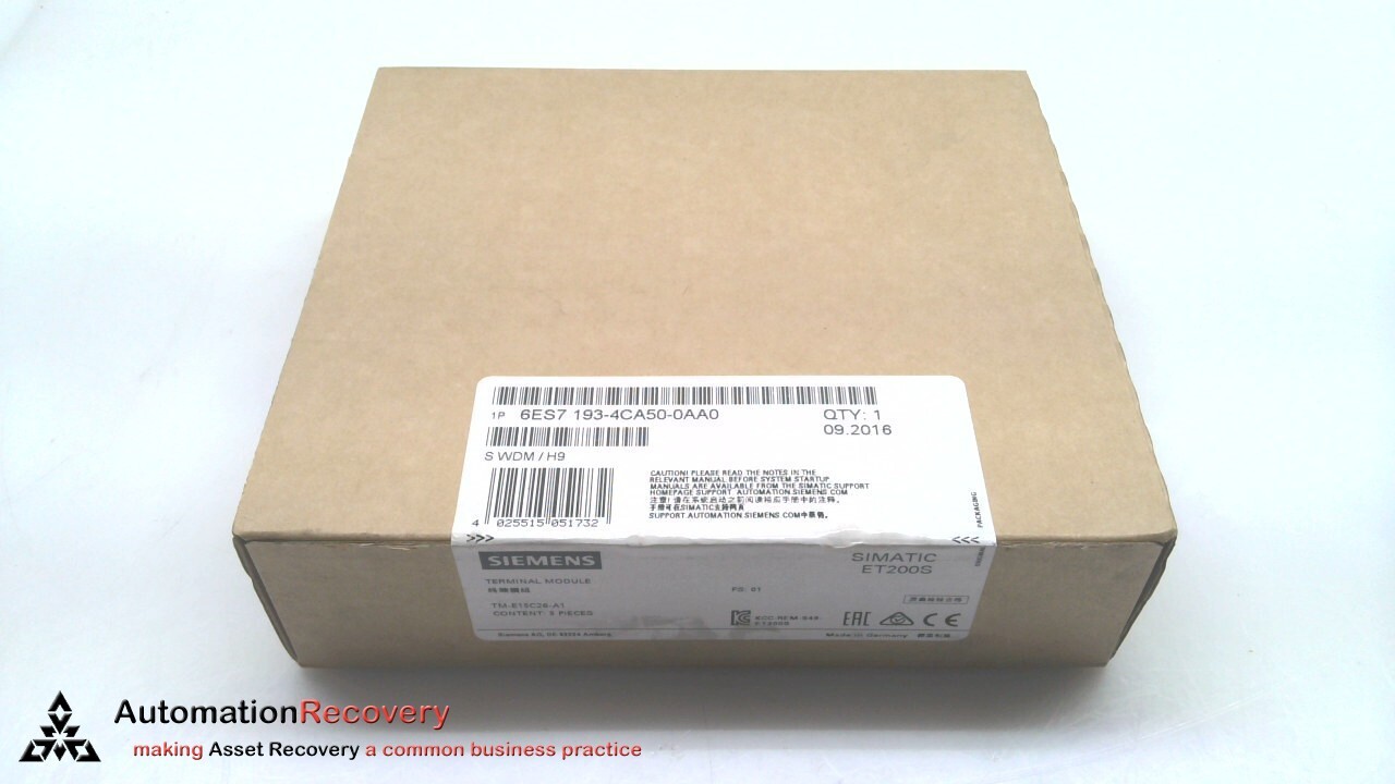 SIEMENS 6ES7 193-4CA50-0AA0, SIMATIC DP UNIVERSAL TERMINAL MODULE, SEE D #315962