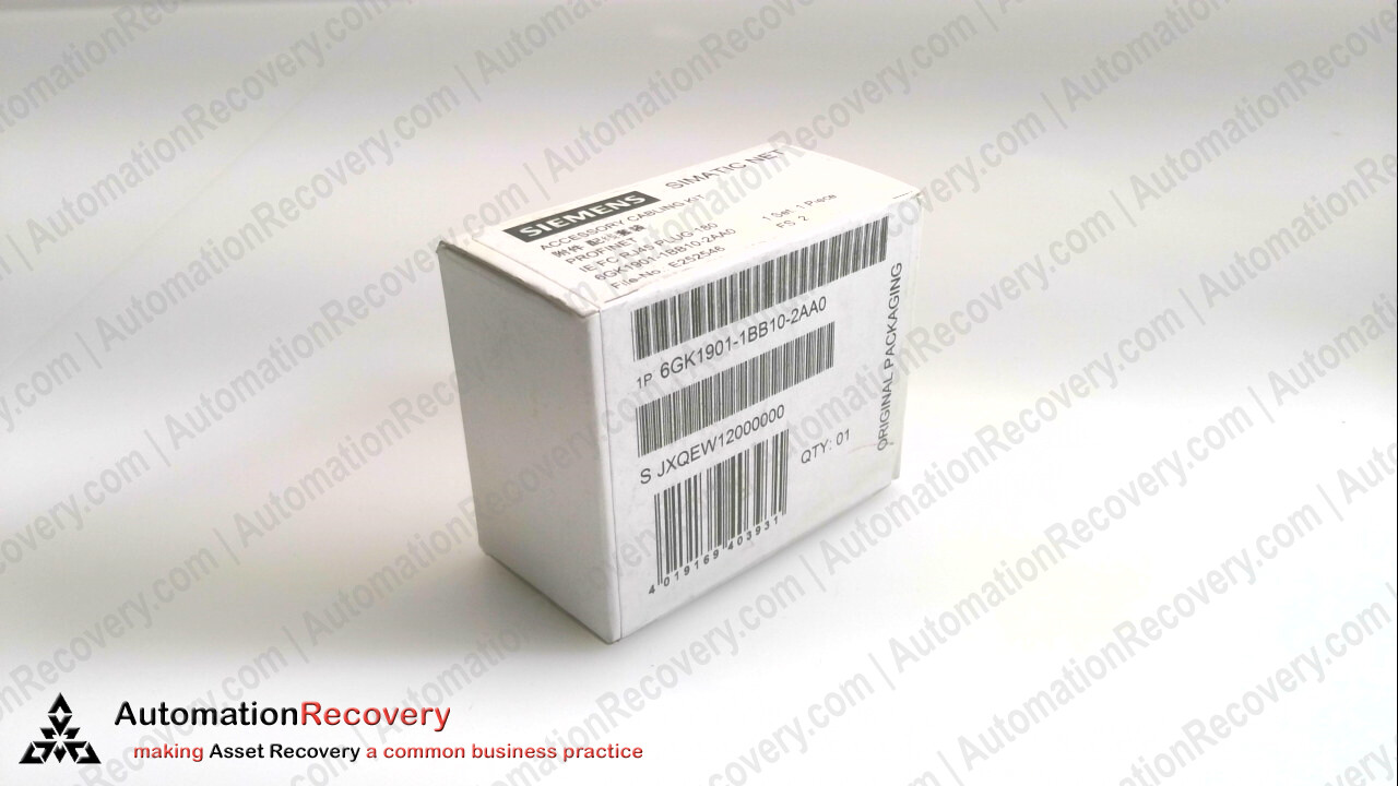 SIEMENS 6GK1901-1BB10-2AA0, INDUSTRIAL ETHERNET FASTCONNECT RJ45 PLUG, N #335466