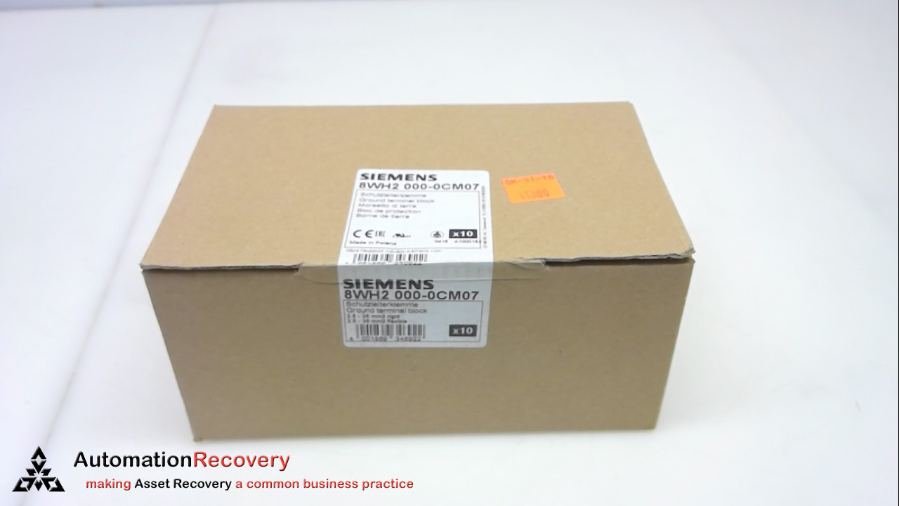 SIEMENS 8WH2 000-0CM07 , PE SPRING LOADED TERMINALS BLOCKS, NEW #246720