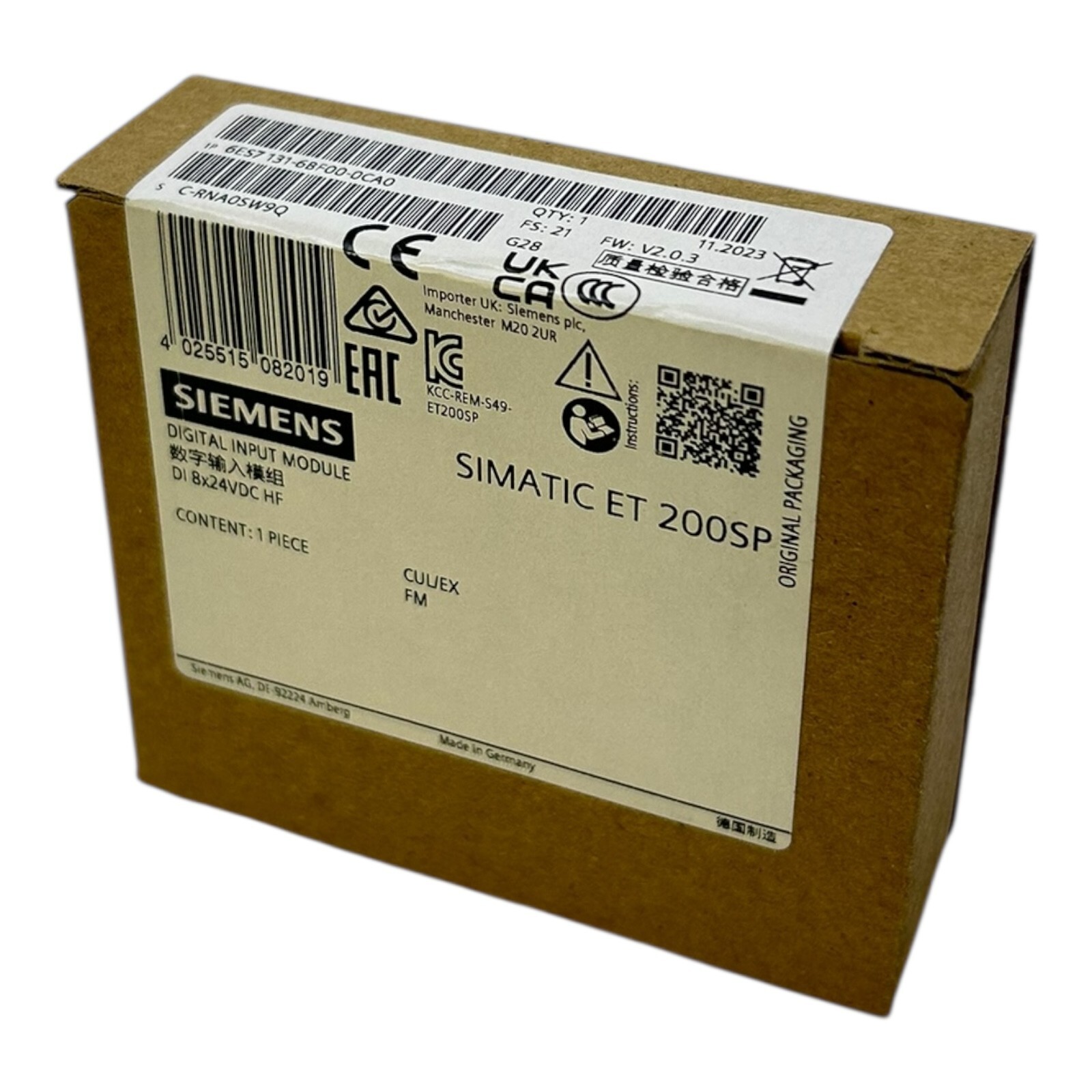 Siemens 6ES7131-6BF00-0CA0 Digital Output Module - For Industrial Use
