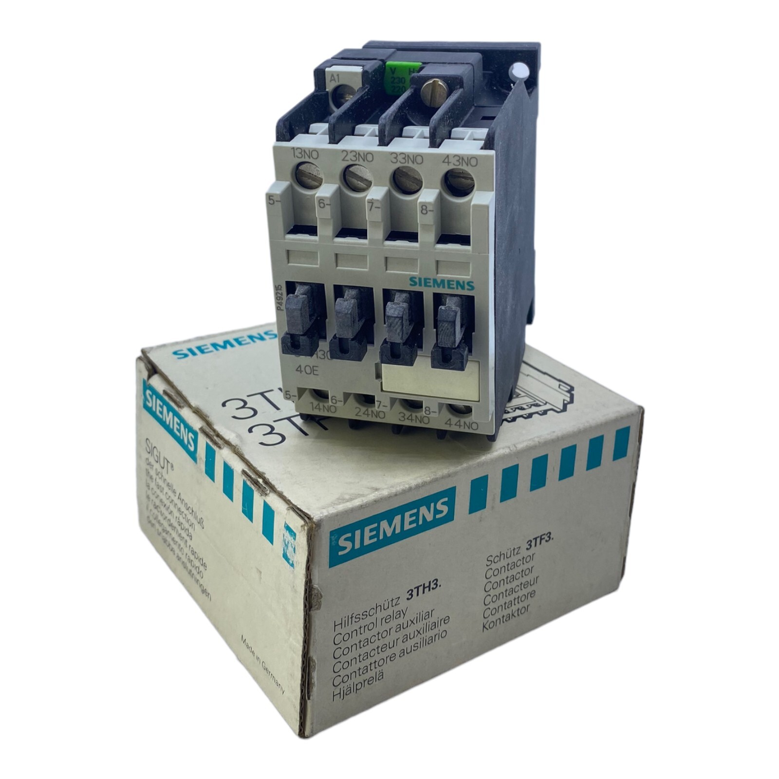 Siemens 3TH3040-0A Auxiliary Contactor for Industrial Use 230/220V 50Hz Siemens 3