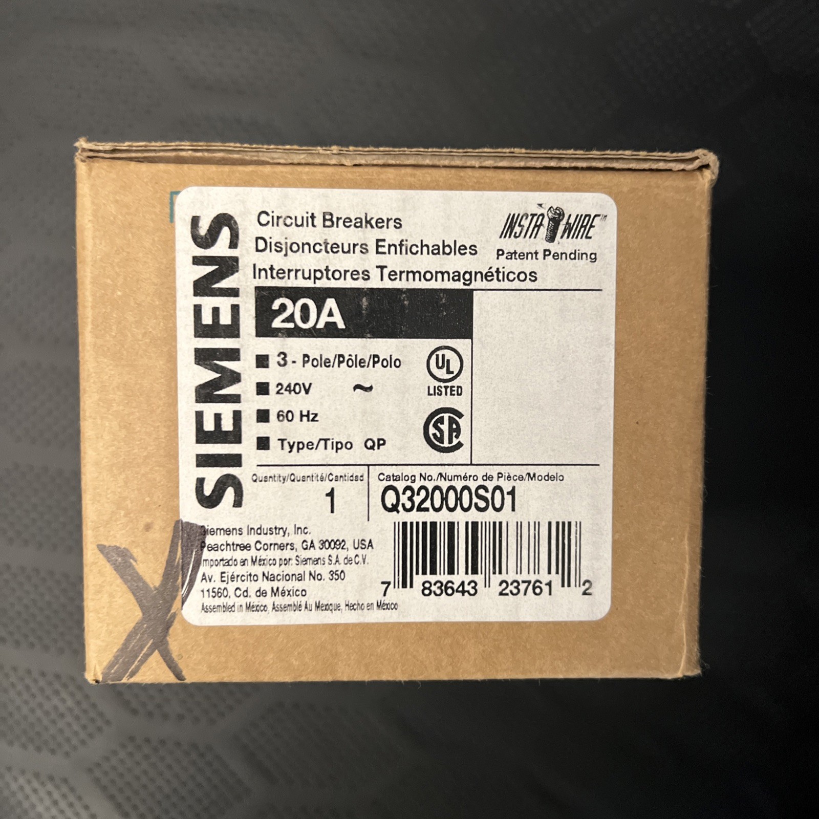 Q310000S01 - Siemens - 100 Amp Molded Case Circuit Breaker