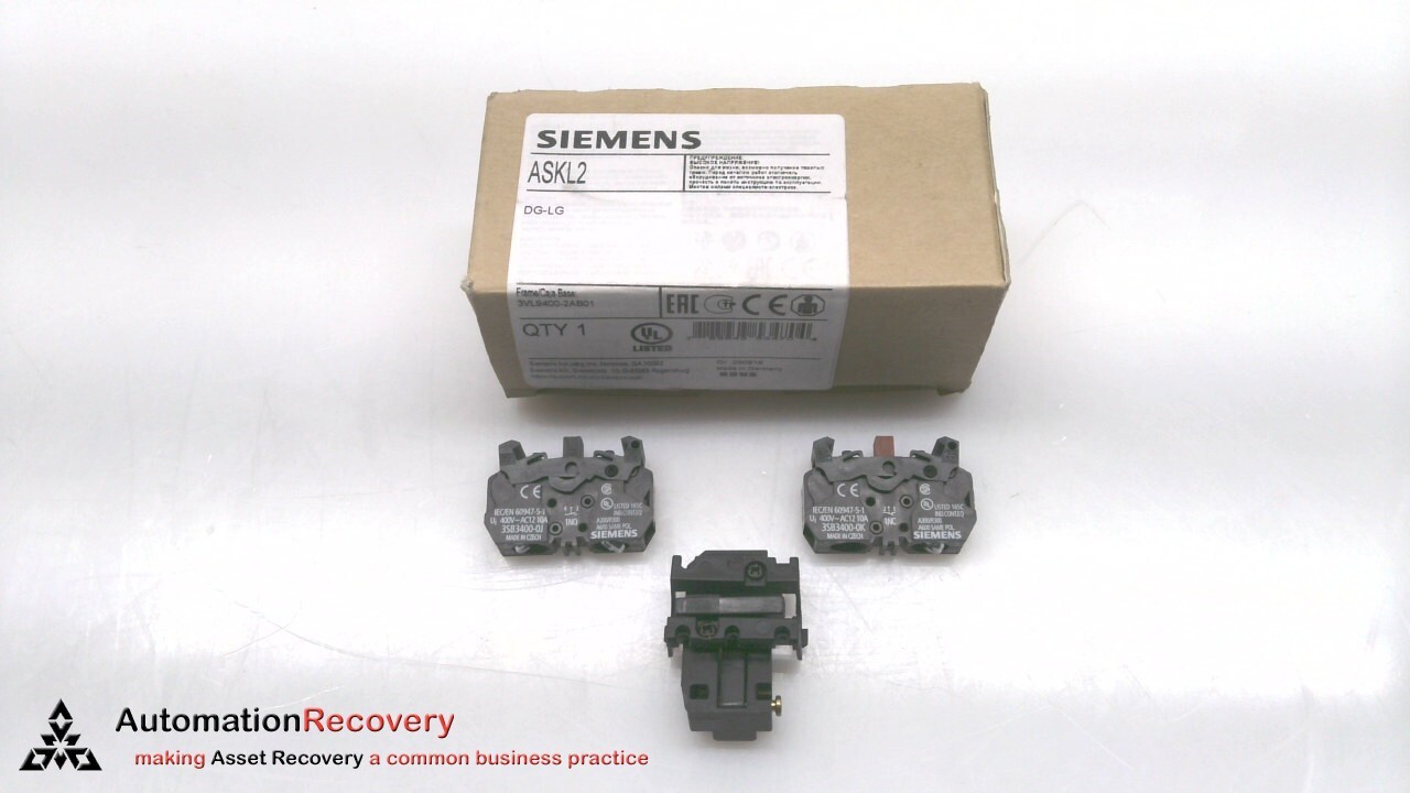 SIEMENS ASKL2, SENTRON AUXILIARY SWITCH & ALARM SWITCH COMBINATION KIT,  #243056