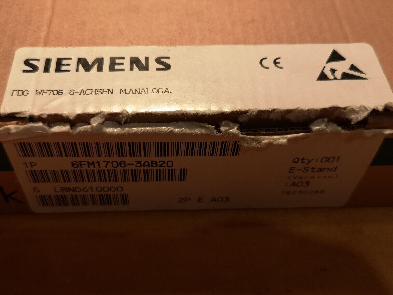 6FM1706-3AB20 New IN STOCK Siemens Positioning/Counting Module Fast Ship