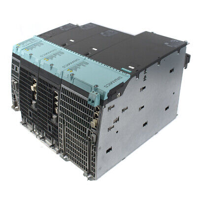 Siemens Sinamics 6SL3 PLC Assembly w/ Smart Line, (2) Motor, and Braking Modules