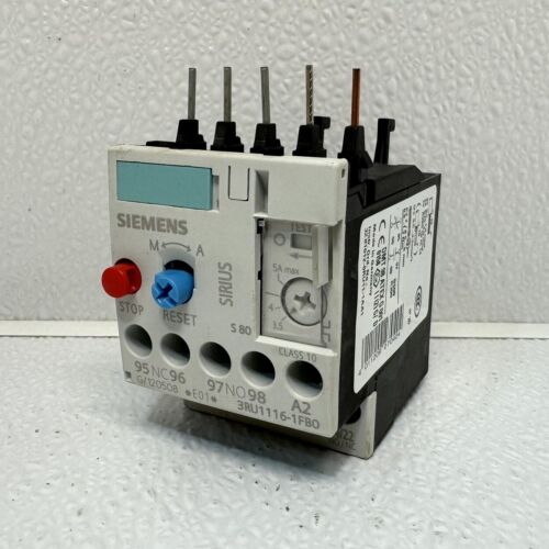 Siemens Sirius 3RU1116-1FB0 3RU1116-1FBO Overload Relay 3.5-5A Trip (13520)