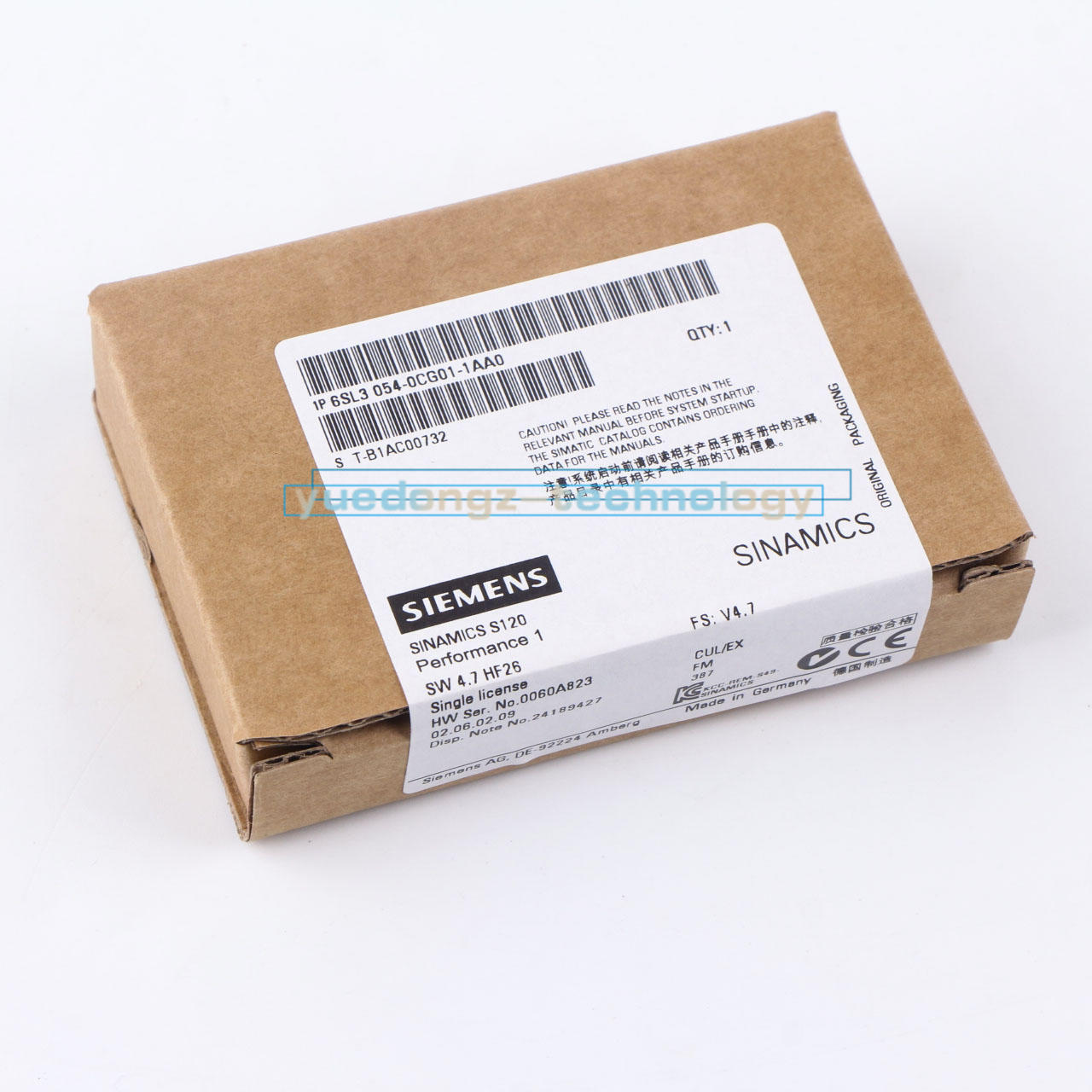 1PCS NEW SIEMENS 6SL3054-0CG01-1AA0