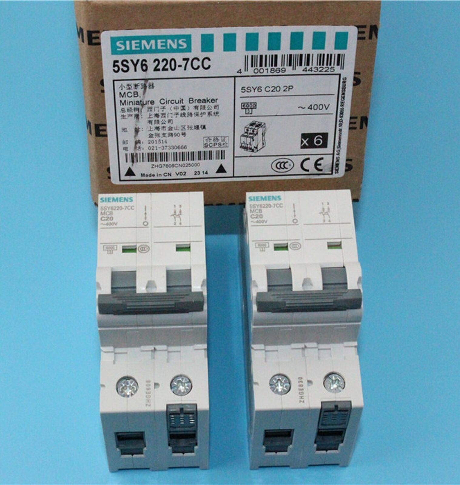 NEW Siemens circuit breaker 5SY6220-7CC 5SY6 220-7CC free shipping