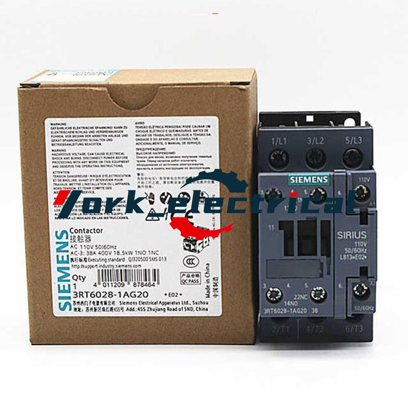 1PC NEW IN BOX Siemens 3RT6028-1AG20 AC110V contactor FREE SHIPPING#XR