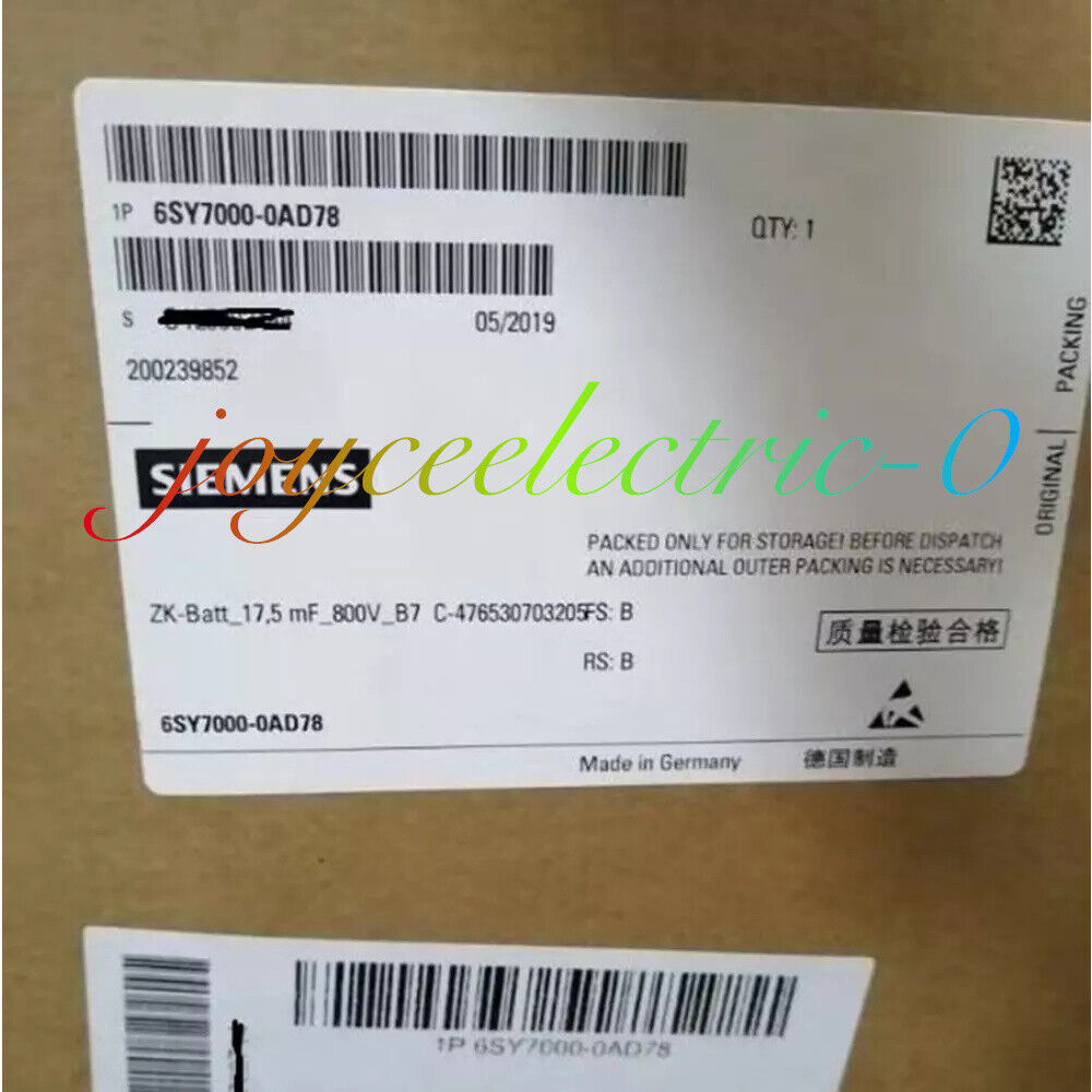Brand New 1pcs Siemens 6SY7000-0AD78 Expedited Shipping 1-Year Warranty !
