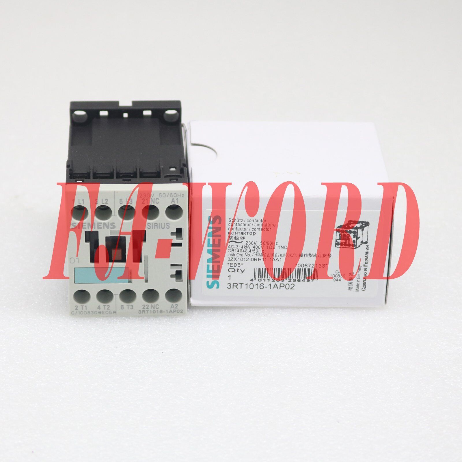 New In Box Siemens 3RT1016-1AP02 AC230V 9A Contactor 1 year warranty