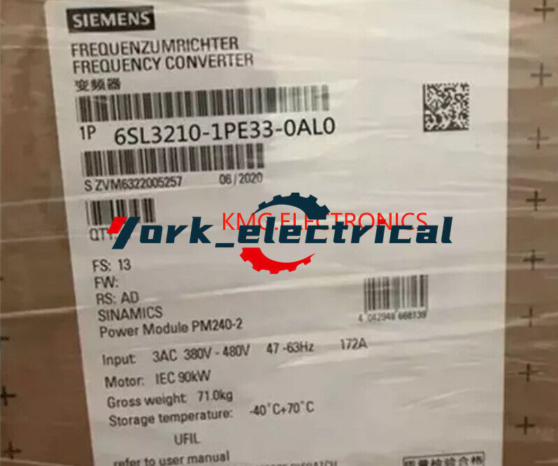 NEW SIEMENS 6SL3210-1PE33-0AL0 6SL3210-1PE33-0AL0 U3 1year warranty NEU IN BOX