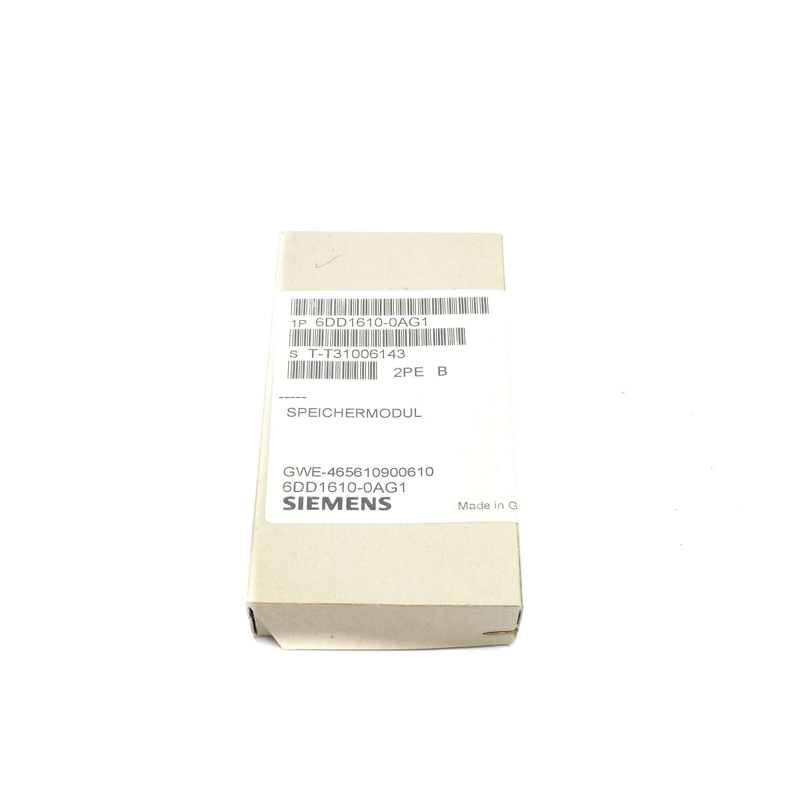 New Siemens 6DD1610-0AG1 SIMADYN D MEMORY SUBMODULE 6DD1 610-0AG1