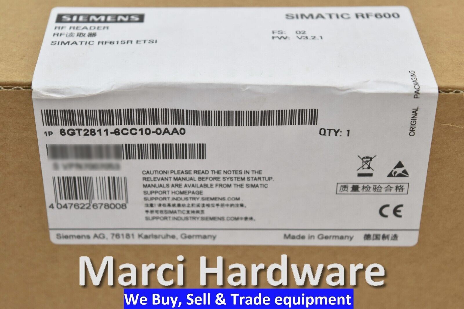 1PC New Siemens 6ES7550-1AA01-0AB0 1 year warranty