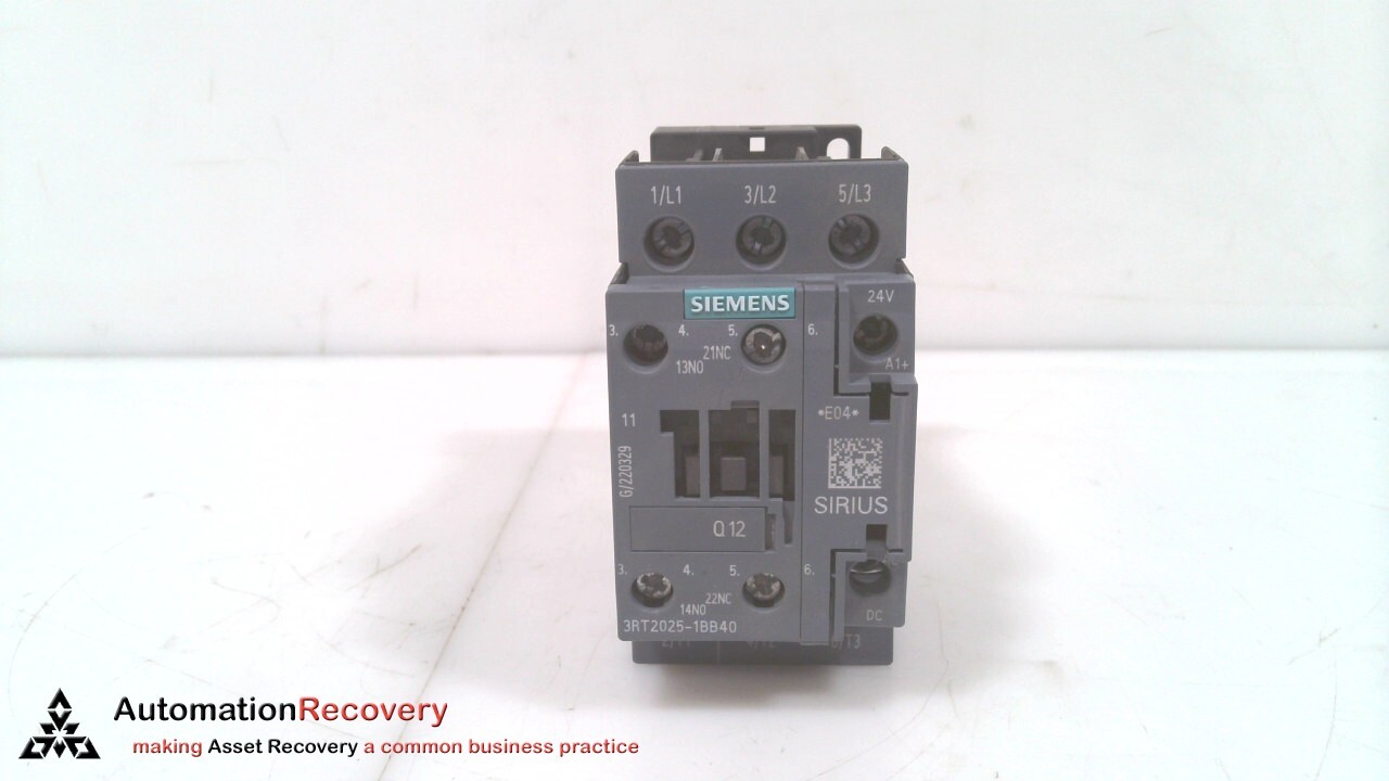 SIEMENS 3RT2025-1BB40, SIRUS POWER CONTACTOR #327440