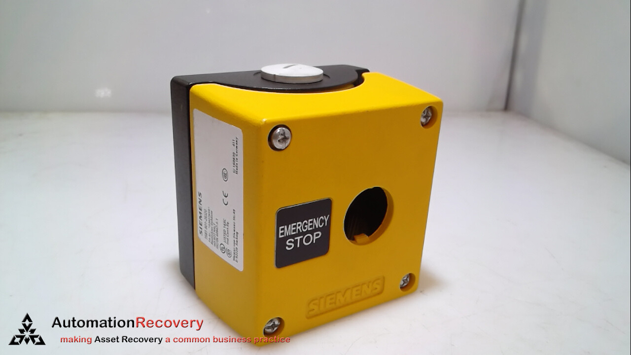 SIEMENS 3SB3801-2EJ20, COMMAND DEVICE ENCLOSURE EMERGENCY STOP BUTTON, S #284670