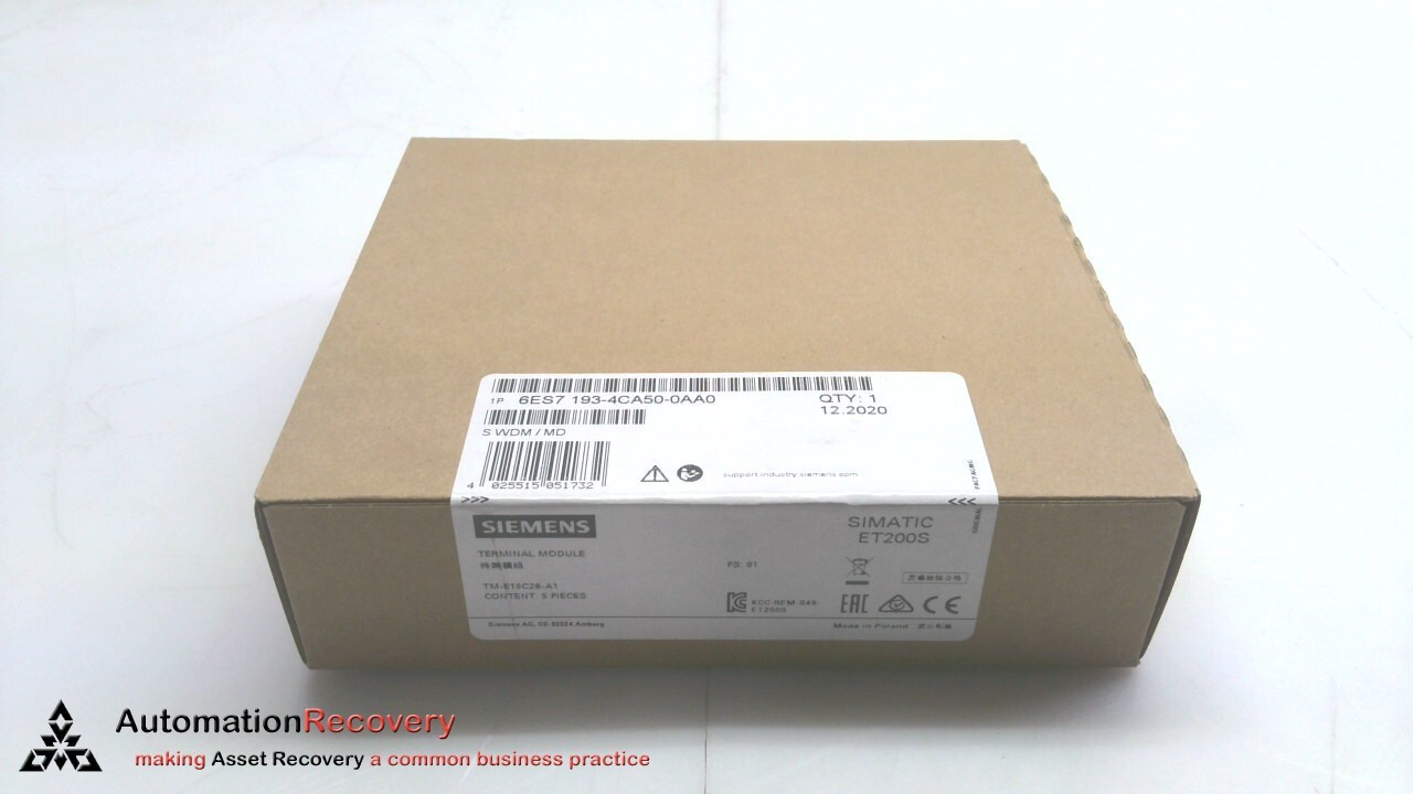 SIEMENS 6ES7 193-4CA50-0AA0, SIMATIC DP UNIVERSAL TERMINAL MODULE, SEE D #314221